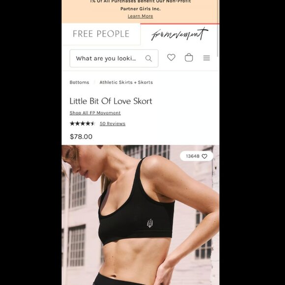 Women’s free people movement min skirt with shorts size medium - Picture 3 of 5